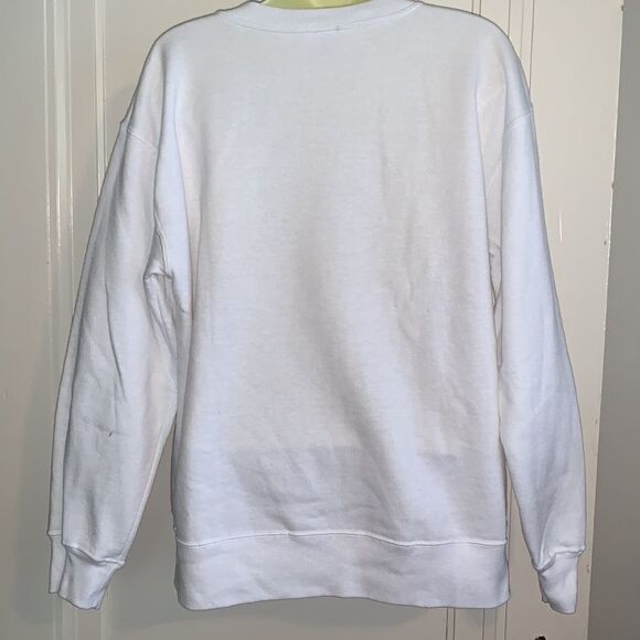 Vtg handmade Christmas candle white sweatshirt - Picture 9 of 13